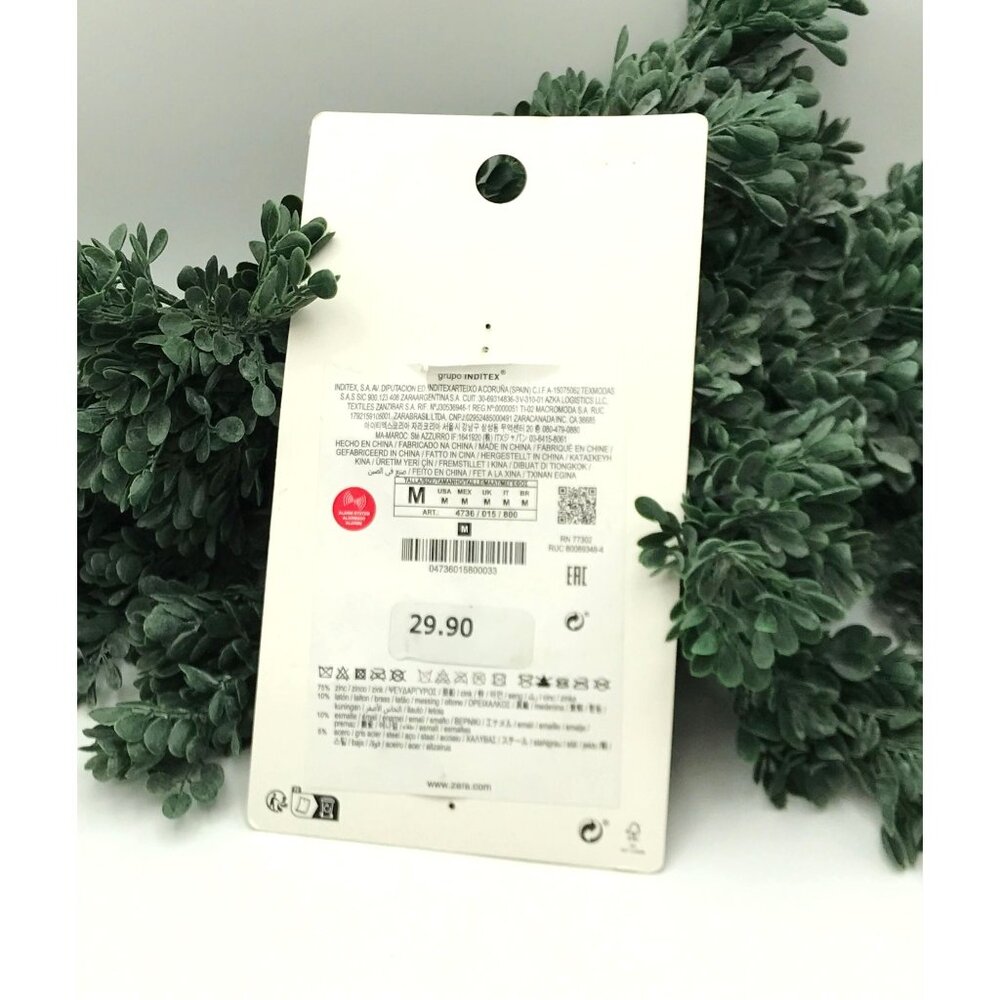 Set Of 2 Gold & Black Enamel Hinged Bracelets With Chain Detail by ZARA - Picture 4 of 4